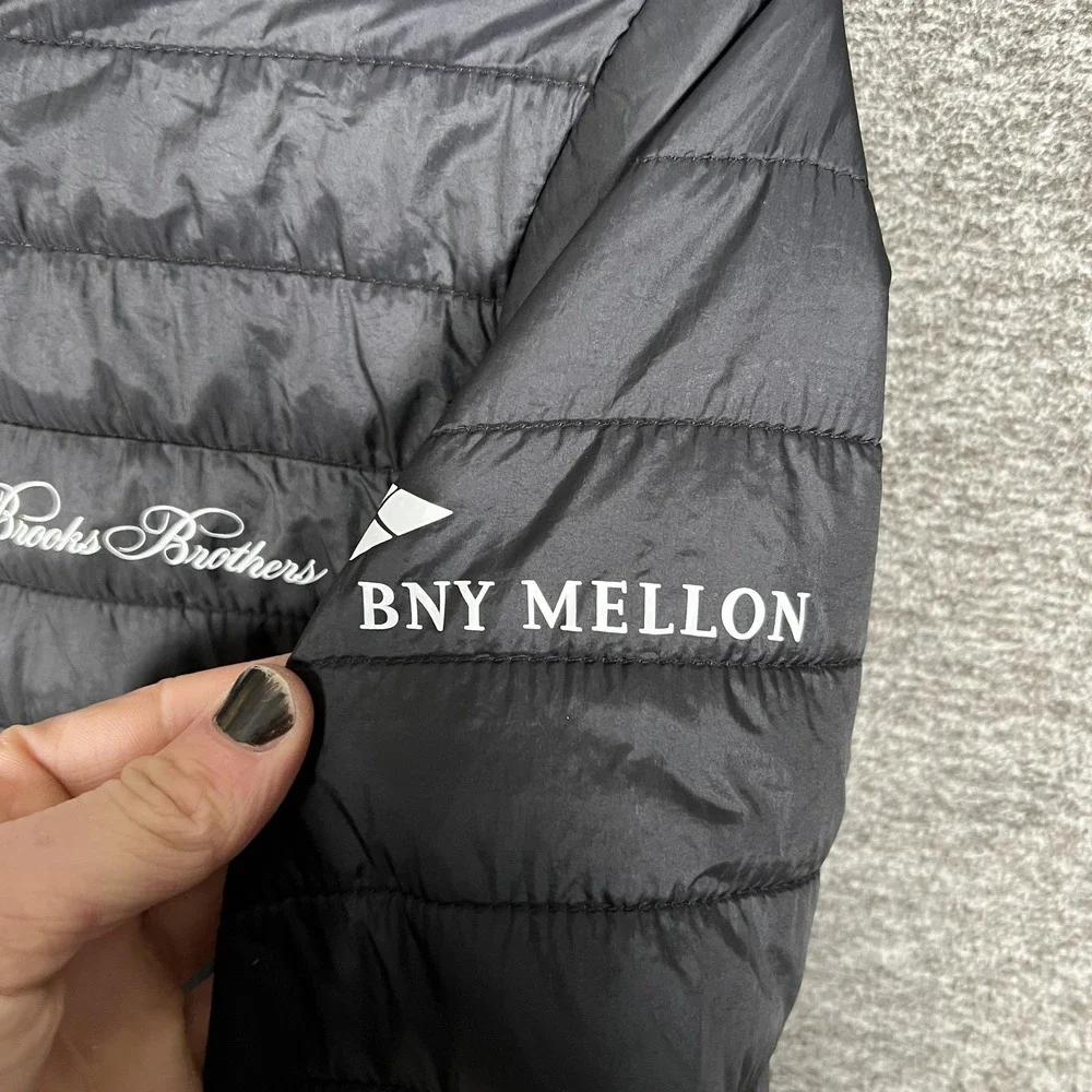 Brooks Brothers Jacket XS Black Puffer Head Of The Charles‎ Red Fleece